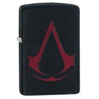 Zippo - Black Matte Assassin\'s Creed Crest - Windproof Lighter