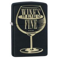 Zippo - Matte Black Wine\'s Fine - Windproof Lighter