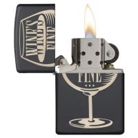 Zippo - Matte Black Wine's Fine - Windproof Lighter