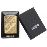 Zippo - High Polish Brass Armor Zippo Coiled - Windproof Lighter