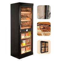 Adorini Roma Black Deluxe Cigar Humidor Cabinet - 3100 Cigar Capacitiy