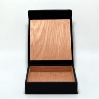 Black Leather Cedar Lined Magnetic Cigarillos Case