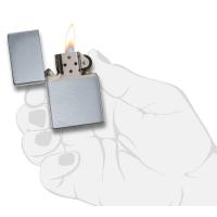 Zippo - Brushed Chrome Vintage with Slashes - Windproof Lighter