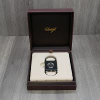 Davidoff Double Blade Cigar Cutter - Stainless Steel Brushed Anthracite