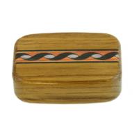 Wilsons of Sharrow Wooden Snuff Box - Swirl Pattern