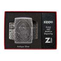 Zippo - Armor St. Christopher Medal Design - Windproof Lighter