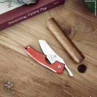 Les Fines Lames Le Petit - The Cigar Pocket Knife - Micarta Orange (End of Line)