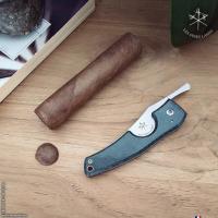 Les Fines Lames Le Petit - The Cigar Pocket Knife - Micarta Green (End of Line)