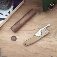 Les Fines Lames Le Petit - The Cigar Pocket Knife - Micarta Caramel (End of Line)