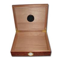 Classic - Dark Burl - Desk Top Humidor - 20 Cigars Capacity