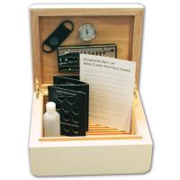 SLIGHT SECONDS - Adorini Carrara Deluxe White Cigar Humidor - Medium - 60 Capacity