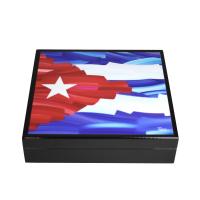 SLIGHT SECONDS - Charlie Turano III Cuban Flag Humidor - 20 Capacity