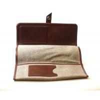 Chacom Canvas and Leather Tobacco Pouch - Beige