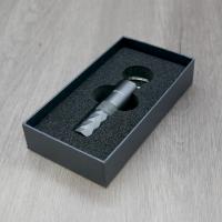 Cigarism Aluminium Alloy Cigar Punch Cutter with Key Ring - Grey