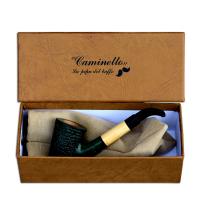 Caminetto Wood Flock Green Rustic Fishtail Pipe (CA002) - End of Line