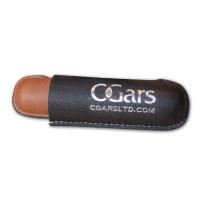 C.Gars Ltd Two Tone Leather Robusto Cigar Case - 1 Cigar Capacity