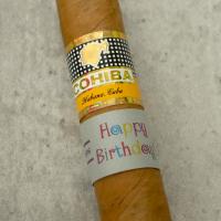 Cohiba Robustos Cigar - 1 Single (Happy Birthday Band)