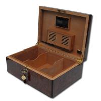 Daniel Marshall Large Burl Humidor - 125 Cigar Capacity