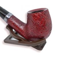 Alfred Dunhill Pipe - The White Spot Ruby Bark Bent Dublin Pipe 4102