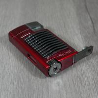 Xikar Forte Single Jet Cigar Lighter with Punch - Daytona Red (End of Line)