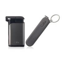 Colibri Pacific Soft Flame Lighter & Sherlock Pipe Tool - Gunmetal & Black