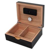 Gentili Cigar Humidor - Ebony Opaque - 40 cigars capacity