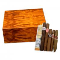 Stormlands Golden Mahogany Humidor and Budget Cuban Cigar Sampler