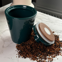 Savinelli Airtight Humidor Tobacco Storing Jar - Green