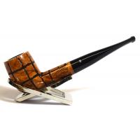 Hardcastle Briar Root 102 Checkerboard Straight 9mm Filter Fishtail Pipe (H0151)