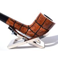 Hardcastle Briar Root 146 Checkerboard 9mm Filter Fishtail Pipe (H0191)