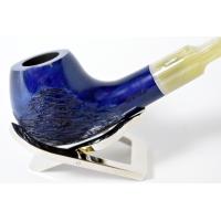 Hanseatic Blue Smooth Fishtail 9mm Filter Pipe (HP014)