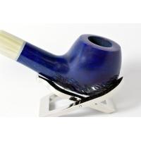 Hanseatic Blue Smooth Fishtail 9mm Filter Pipe (HP015)