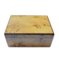 Chester Light Burl Cigar Humidor - 25 cigars capacity