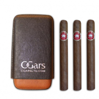 C.Gars Two Tone Leather Cigar Case Fuerte and H. Upmann Majestic Sampler