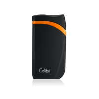 Colibri Falcon Single-jet Flame Lighter - Black & Orange (Discontinued)