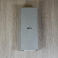 Zino XL-2 Leather Case - Fits 2 Cigars - Grey with Cyan Stitching (End of Line)