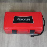 Xikar Travel Waterproof Case Humidor Red - 10 Cigars Capacity