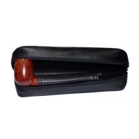 Dr Plumb Real Leather 2 Pipe Combination Tobacco Pouch