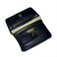 Dr Plumb Leather Wallet Style Tobacco Pouch with Belt Loop & Paper Holder