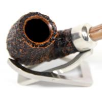 Peterson Derry Rustic X220 Coffee Nickle Mounted Fishtail Pipe (PE185)