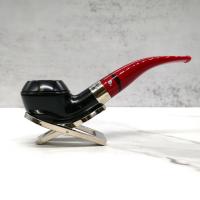 Peterson Dracula 999 Smooth Ebony Nickel Mounted Fishtail Pipe (PE2118)