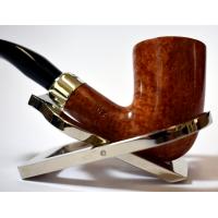 Peterson Amber Spigot Natural D16 Silver Mounted Fishtail Pipe (PE953)