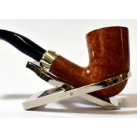 Peterson Amber Spigot Natural D16 Silver Mounted Fishtail Pipe (PE955)