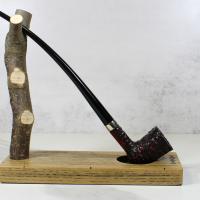 Peterson Churchwarden D17 Rustic Nickel Mounted Fishtail Pipe (PEC231)