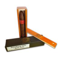 Partagas Serie P No. 2 Cigar - 1 Single in Varnished Slide Lid Box (Coffin)