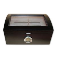 Portofino Cigar Humidor - Dome Style Glass Top - 100 Cigars Capacity