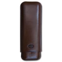 Jemar Leather Cigar Case - 2 Finger - 70 RG - Brown