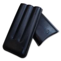 Jemar Leather Cigar Case - 3 Finger - 70 RG - Black