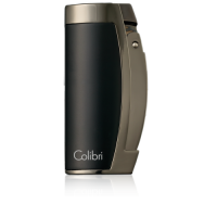 Colibri Enterprise Triple Jet Lighter - Matte Black and Gunmetal