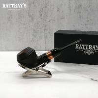 Rattrays Distillery 129 Sandblast Black 9mm Filter Fishtail Pipe (RA1380)